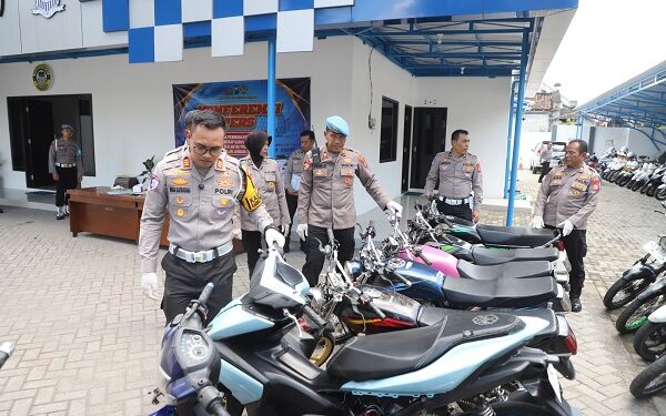 Balap Liar Libatkan Pelajar Digagalkan, Polres Kediri Amankan 26 Sepeda Motor