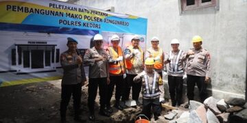 Diawali Doa Bersama, Pembangunan Mapolsek Ringinrejo Dimulai