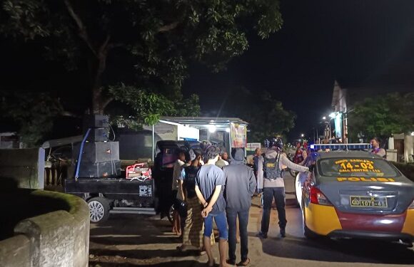 Polres Kediri Kota Imbau Sahur Keliling Tanpa Sound System Besar