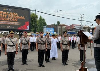Polres Kediri Kota Gelar Mutasi, Sejumlah PJU Geser Posisi