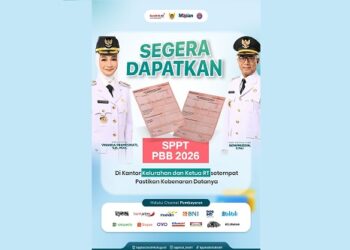 SPPT PBB Kota Kediri Tahun 2026 Mulai Didistribusikan ke Seluruh Kelurahan
