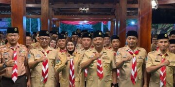 Pramuka Kota Kediri Perkuat Organisasi, Mabiran Hingga Brigade Penolong Dilantik