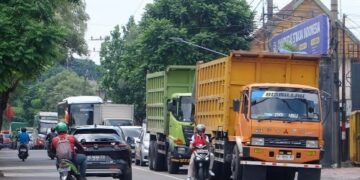 Arus Lalu Lintas Kota Kediri Padat Lancar Jelang H-1 Lebaran