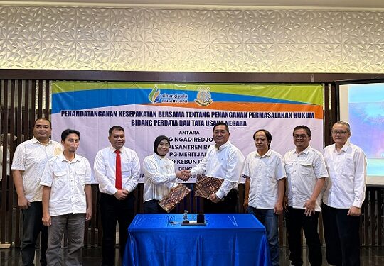 PT SGN PG Pesantren Baru – Kejari Kabupaten Kediri Jalin Sinergi Hukum – Tata Usaha Negara