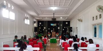 Satgas TMMD ke-127 Ibadah Bersama Jemaat GPdI, Perkuat Nilai Kebersamaan dan Toleransi di Kediri