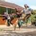 Satgas TMMD ke-12 Ajak Anak-Anak Bermain Permainan Tradisional