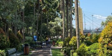 Multifungsi, Taman Brantas Jadi Ruang Hijau Favorit Warga Kota Kediri
