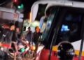 Bus Ngeblong di Simpang Branggahan Kediri, Sopir Dipastikan Ditilang