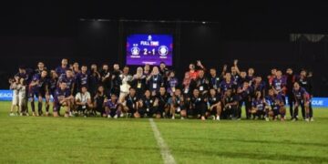 Nonton langsung di Stadion Brawijaya, Mbak Wali Gembira Persik Kediri Menang Atas PSBS Biak