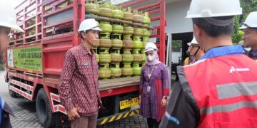 Disperdagin Kota Kediri Sidak SPPBE, Pastikan Stok LPG 3 Kg Aman Jelang Lebaran
