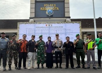 Apel Besar Sabuk Kamtibmas 2026, Kapolres Kediri Kota Ajak Seluruh Elemen Perkuat Sinergi