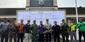 Apel Besar Sabuk Kamtibmas 2026, Kapolres Kediri Kota Ajak Seluruh Elemen Perkuat Sinergi