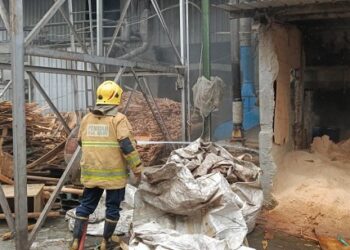 Pabrik Triplek di Pare Terbakar, Kerugian Capai Rp50 Juta