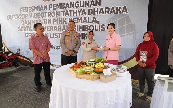 Outdoor Videotron, Kantin Pink Kemala, hingga Gerobak Listrik UMKM, Lengkapi Fasilitas Baru di Polres Kediri