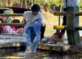 Diawali Bersepeda, Wali Kota Kediri Tanpa Ragu Ikut  Bersih-Bersih Sumber Jiput