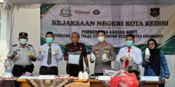 Perkara Narkoba Mendominasi, Kejari Kota Kediri Musnahkan Ribuan Barang Bukti
