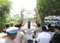 Kapolres Kediri Resmikan Renovasi Jembatan Merah Putih Presisi