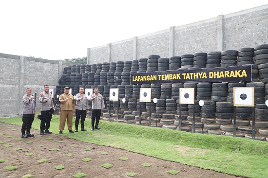 Diresmikan, Lapangan Tembak Tathya Dharaka Jadi Penunjang Latihan Anggota Polres Kediri