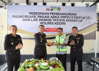 Polres Kediri Resmikan Revitalisasi Area Pintu II, Hadirkan Parkir Baru dan Wajah Lebih Asri