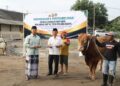 Iduladha, Jajaran Polres Kediri Sholat dan Sembelih Hewan Kurban Bersama Masyarakat
