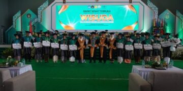Perdana Digelar di Uniska Center, 461 Wisudawan Dikukuhkan – Perkuat Kolaborasi dengan PCNU Kota Kediri