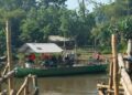 Ditutupnya Jembatan Kaliombo, Tambangan di Ngronggo Ramai Penumpang
