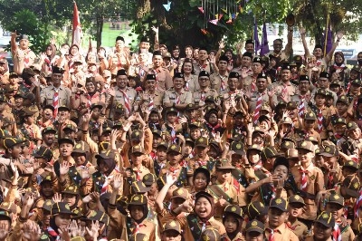 430 Pramuka Siaga Ikuti Seleksi Pramuka Garuda Kwarran Pesantren