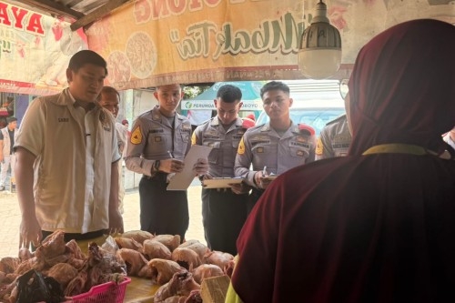 Sidak Pasar Setonobetek, Ini Temuan Tim Polres Kediri Kota