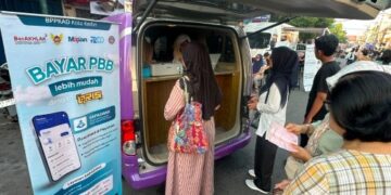 BPPKAD Kota Kediri Jemput Bola di CFD, Bayar PBB Bisa Lewat Mobil Keliling dan Dapat Suvenir Menarik