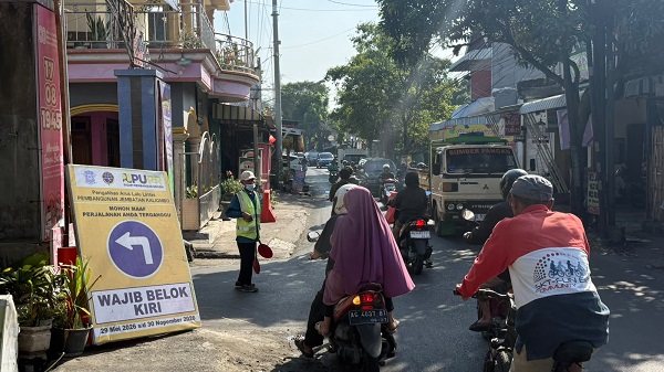 Dishub Kota Kediri Sebut Rekayasa Lalu Lintas Kaliombo Berjalan Efektif