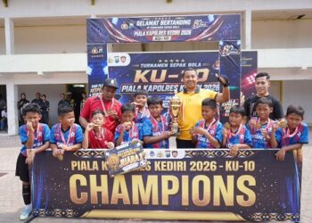 Guyub FC Juarai Piala Kapolres Kediri KU-10, 23 Tim Ramaikan Persaingan