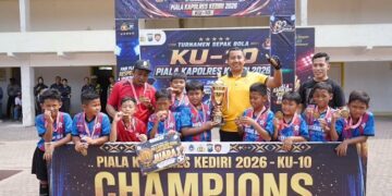 Guyub FC Juarai Piala Kapolres Kediri KU-10, 23 Tim Ramaikan Persaingan