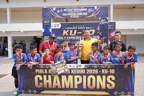 Guyub FC Juarai Piala Kapolres Kediri KU-10, 23 Tim Ramaikan Persaingan