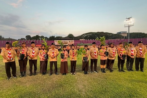 Ribuan Pramuka Ikuti Apel Akbar di Stadion Brawijaya, Jadi Penggerak Ketahanan Pangan