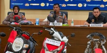 Polres Kediri Ungkap 6 Aksi Curanmor, Tiga Pelaku Dibekuk