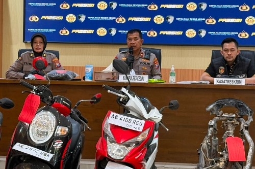 Polres Kediri Ungkap 6 Aksi Curanmor, Tiga Pelaku Dibekuk