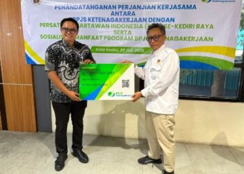 PWI Kediri Gandeng BPJS Ketenagakerjaan, Ciptakan Perlindungan bagi Wartawan Saat Bertugas di Lapangan