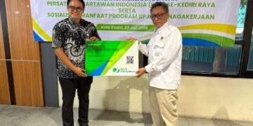 PWI Kediri Gandeng BPJS Ketenagakerjaan, Ciptakan Perlindungan bagi Wartawan Saat Bertugas di Lapangan
