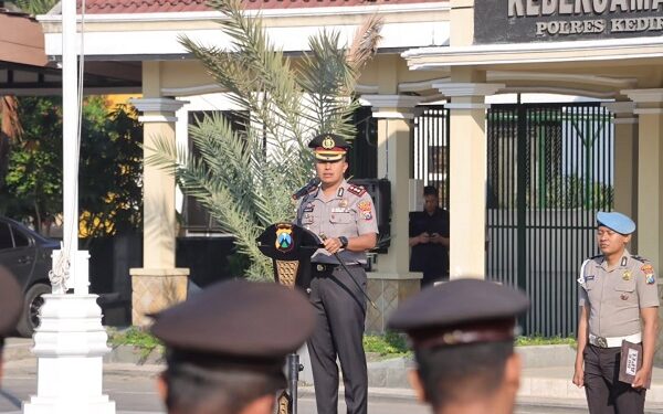 Jelang Alih Tugas, AKBP Bramastyo Titip Semangat Pengabdian kepada Jajaran Polres Kediri