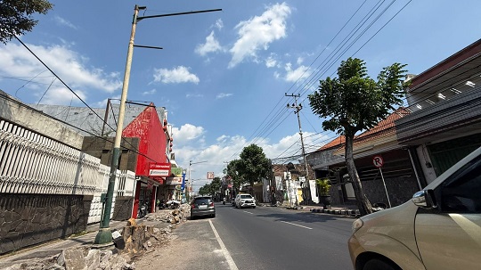 Jalan PB Sudirman Kediri Sementara Tanpa PJU, Dishub Minta Pengendara Tingkatkan Kewaspadaan