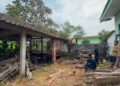 Diduga Berawal dari Pembakaran Sampah, Gudang Penyimpanan Aset SDN Krecek 3 Badas Terbakar