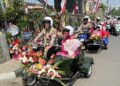 AKBP Anggi – Kapolres Kediri Kota AKBP Kresno Wisnu Riding Vespa Keliling Kota Kediri