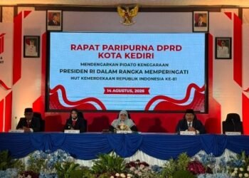 Rapat Paripurna, Forkopimda Kota Kediri Ikuti Pidato Kenegaraan Presiden RI