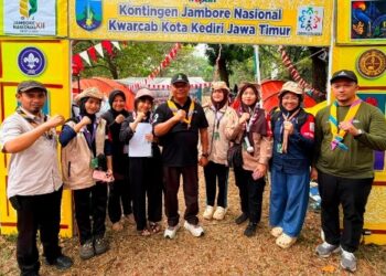 Ketua Kwarcab Kota Kediri Dampingi Kontingen Jamnas XII, Dorong Peserta Jadi Agen Perubahan