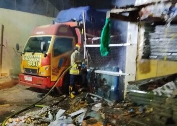Gudang Rosok di Banjaran Kediri Terbakar, Diduga Dibakar ODGJ