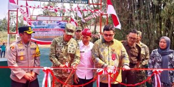 Jembatan Garuda Merah Putih di Kediri Diresmikan, Hubungkan Desa Ngancar-Pandantoyo