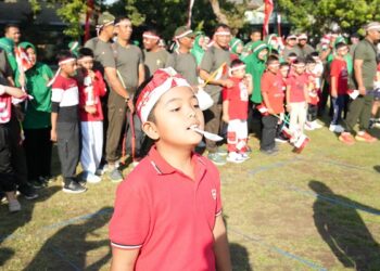 Kodim Kediri 0809/Kediri Meriahkan HUT RI ke 81 Dengan Berbagai Lomba Meriah