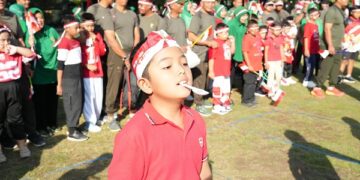 Kodim Kediri 0809/Kediri Meriahkan HUT RI ke 81 Dengan Berbagai Lomba Meriah