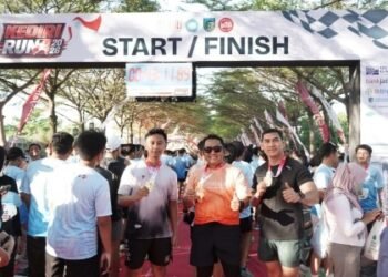 Lari bersama masyarakat, Kapolres Kediri Semarakkan HUT RI ke-81 di Kediri Run 2026