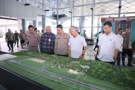 Kapolres Kediri Kota Tinjau Bandara Dhoho, Perkuat Sinergi Pengamanan dan Pelayanan Penerbangan